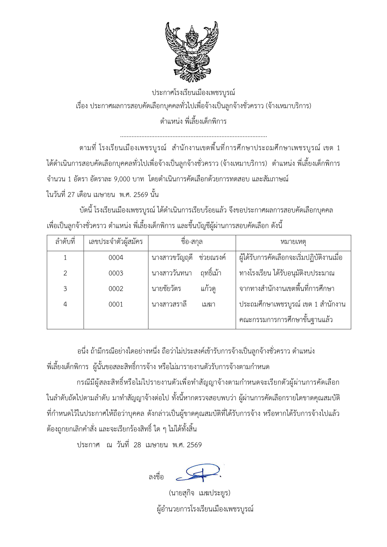   ผลการคัดเลือกพี่เลี้ยงเด็กพิการ  โ-1.png